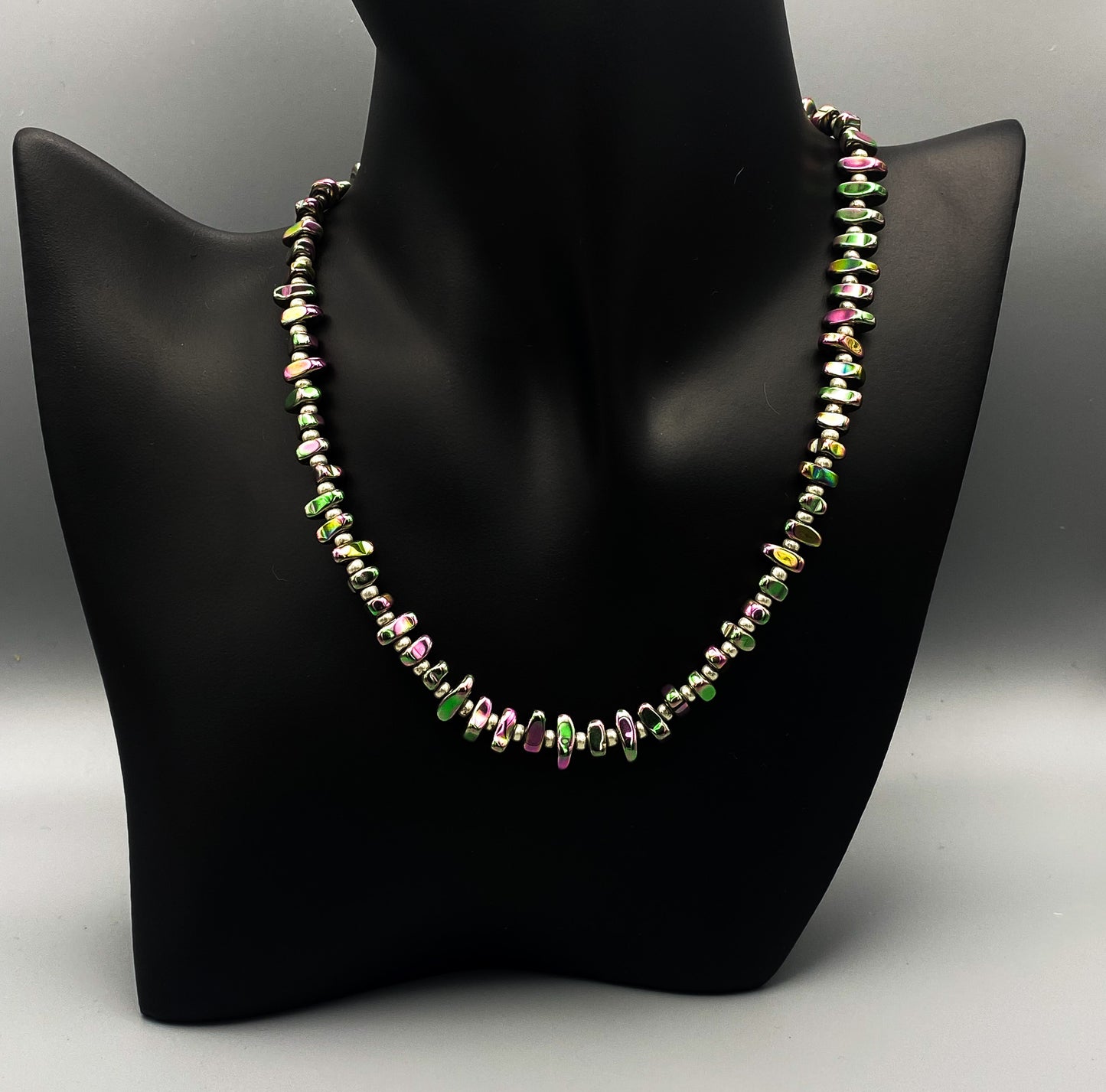 Hematite-Plated Necklace/Choker