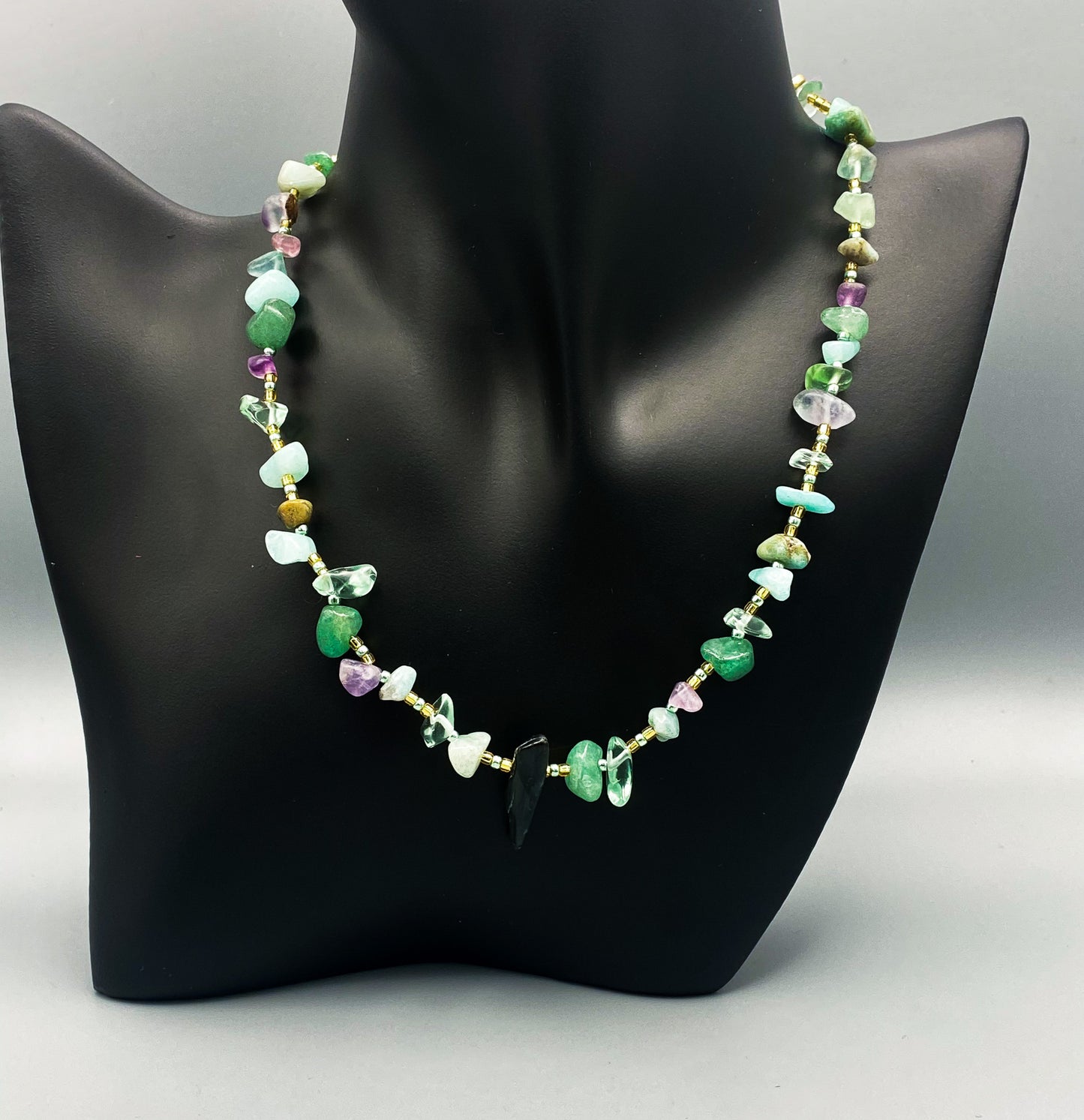 Simple Beaded Crystal Necklace