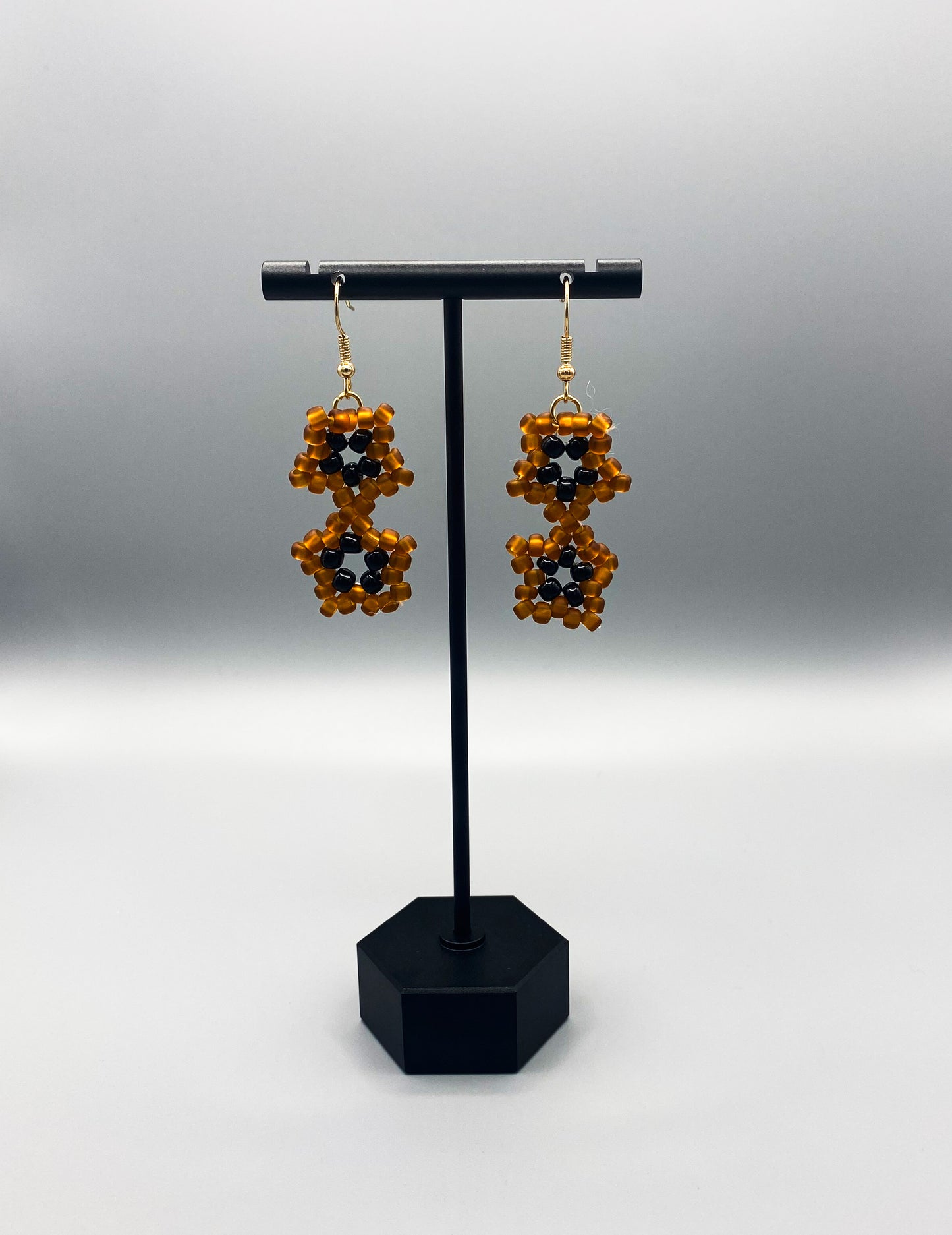 Beaded Star Earrings