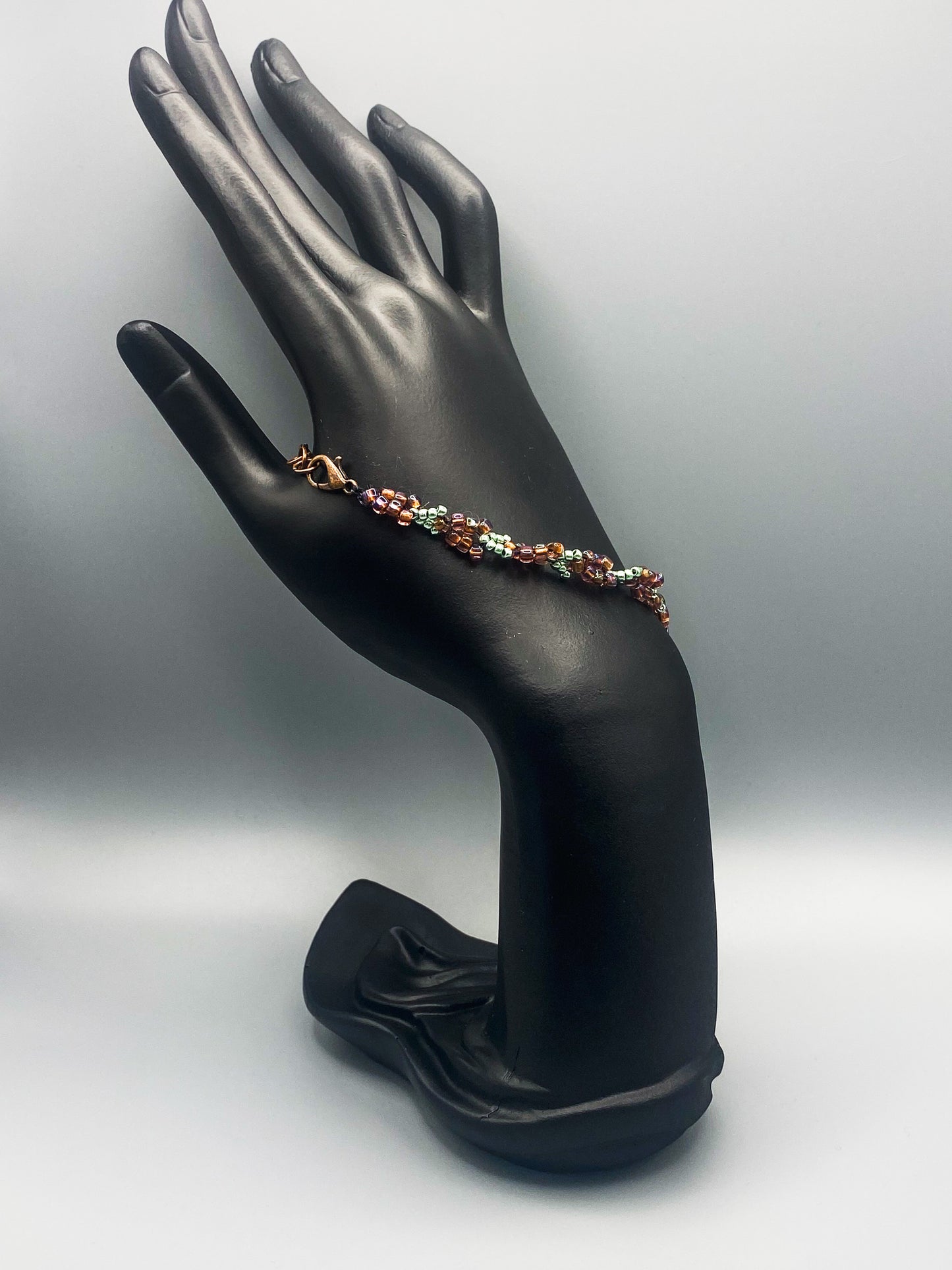 Simple Beaded Chevron Bracelet