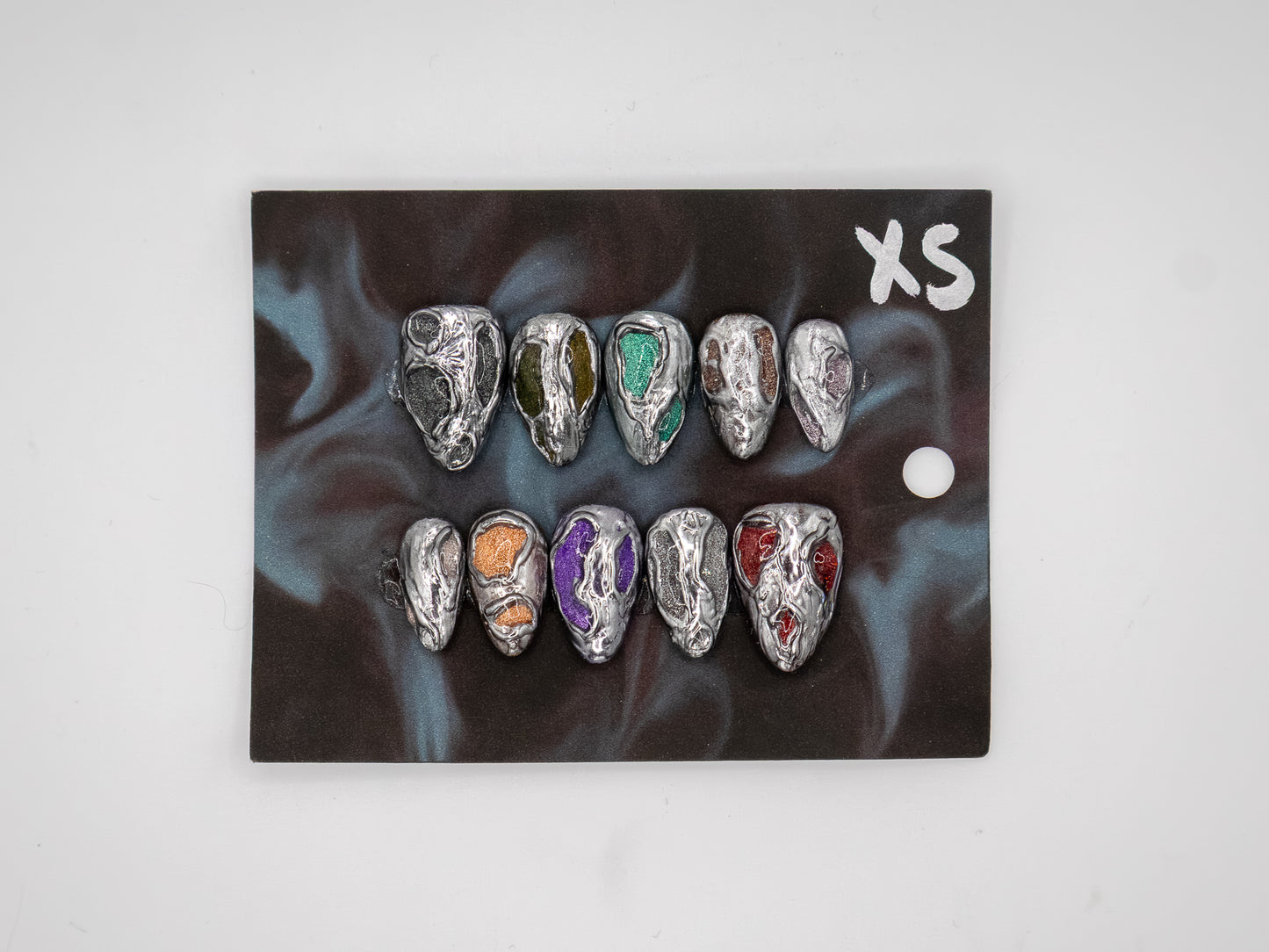 Chrome Crystal Clusters